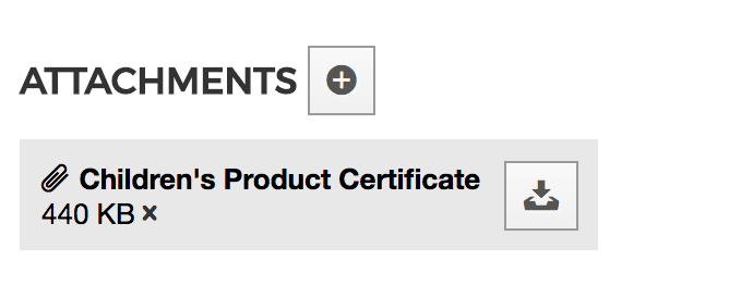 Uploading of childrens product certificates now available in craftybase