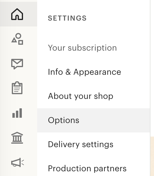 How to find your Shop Manager Settings Options page