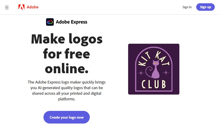 Adobe Express Logo Creator