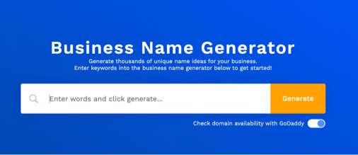 Etsy name generator: Namelix