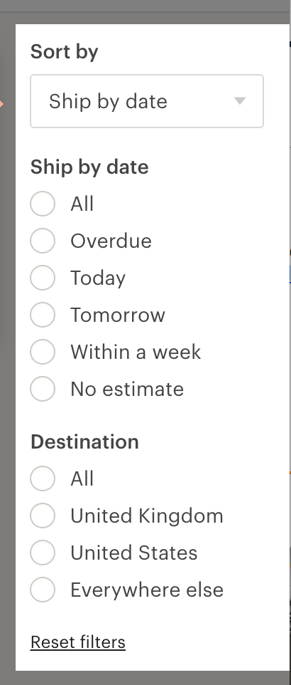 Sorting and Filtering