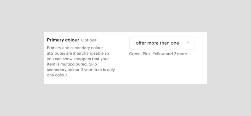 I offer more than one attribute setting example - color