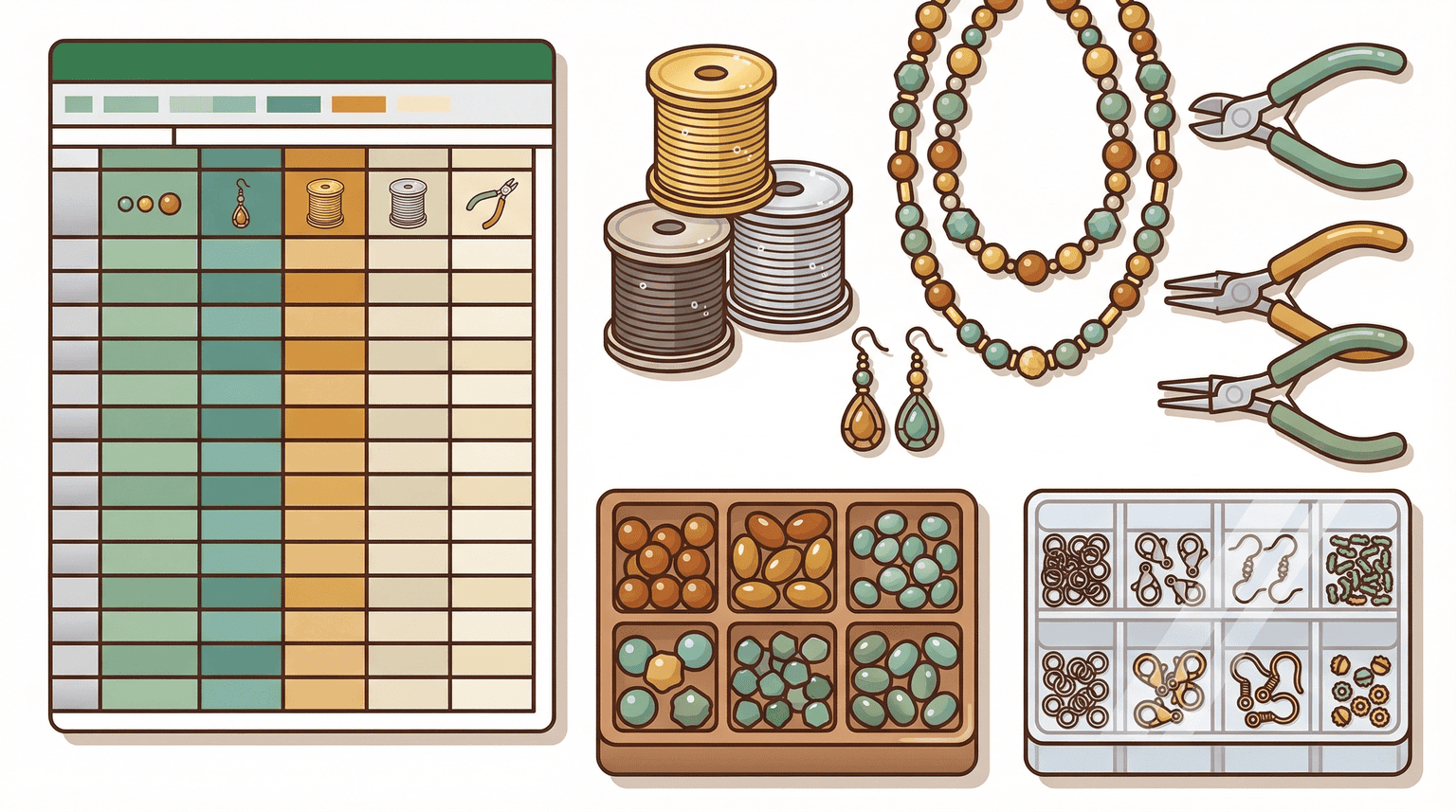 Free jewelry inventory spreadsheet for jewelry makers