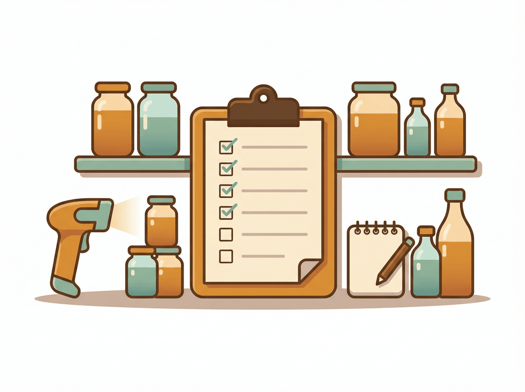 Inventory stocktaking for jewelry makers