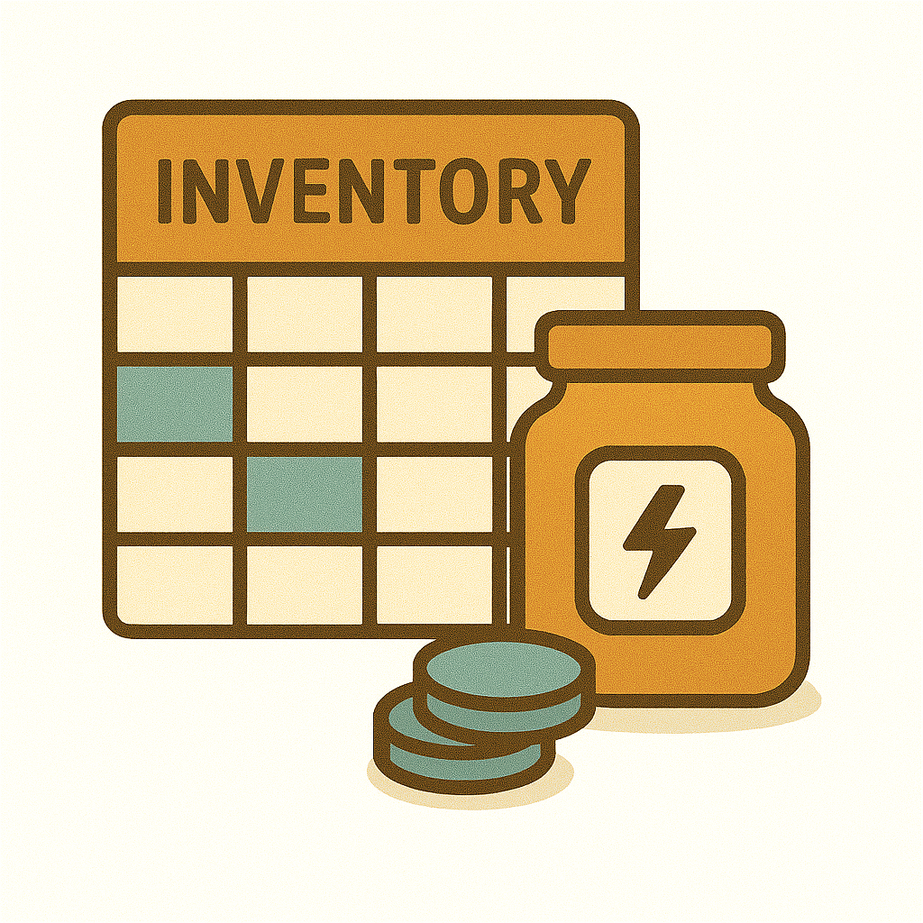 Craft Inventory Spreadsheet